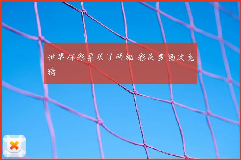 世界杯彩票买了两组 彩民多场次竞猜