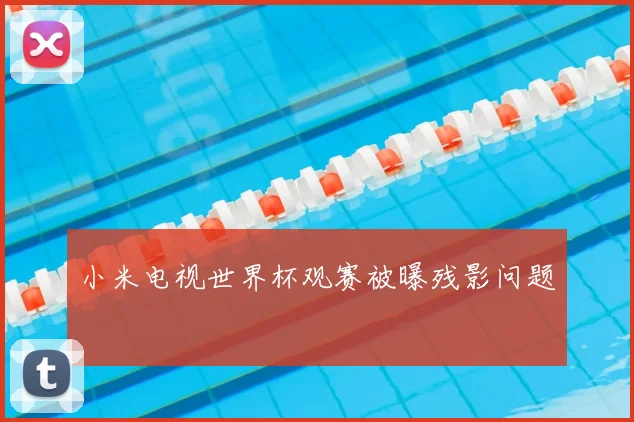 小米电视世界杯观赛被曝残影问题